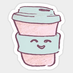 Happy Coffee Sticker